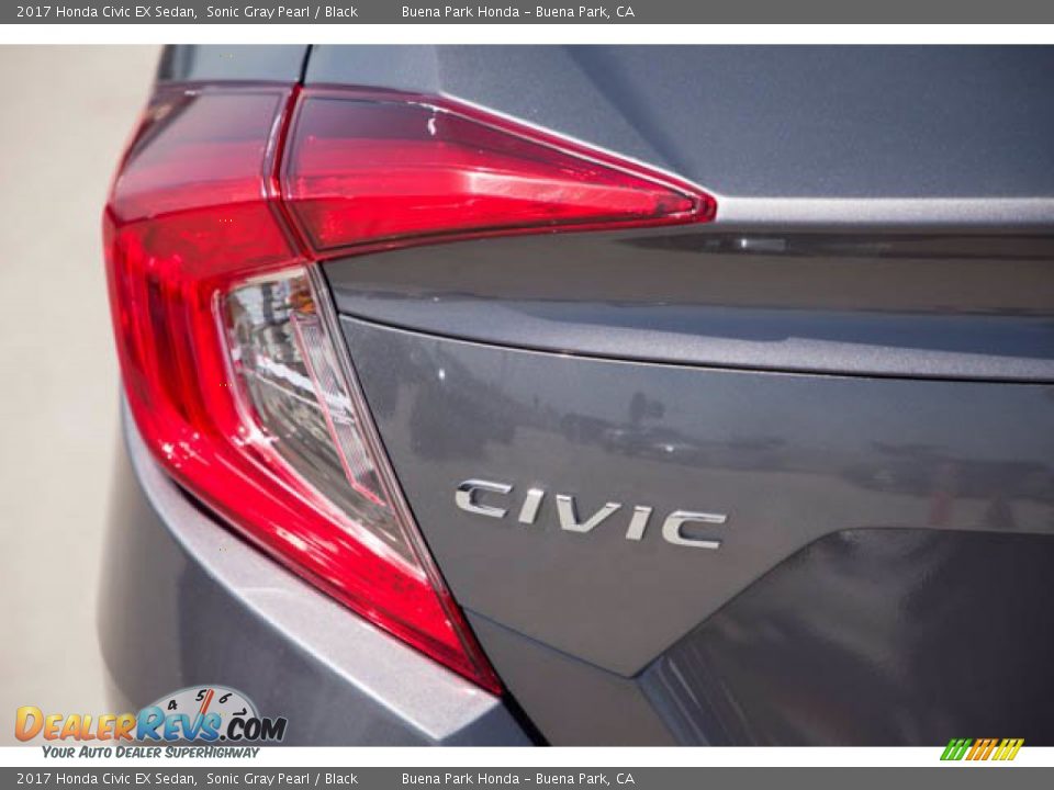 2017 Honda Civic EX Sedan Sonic Gray Pearl / Black Photo #12