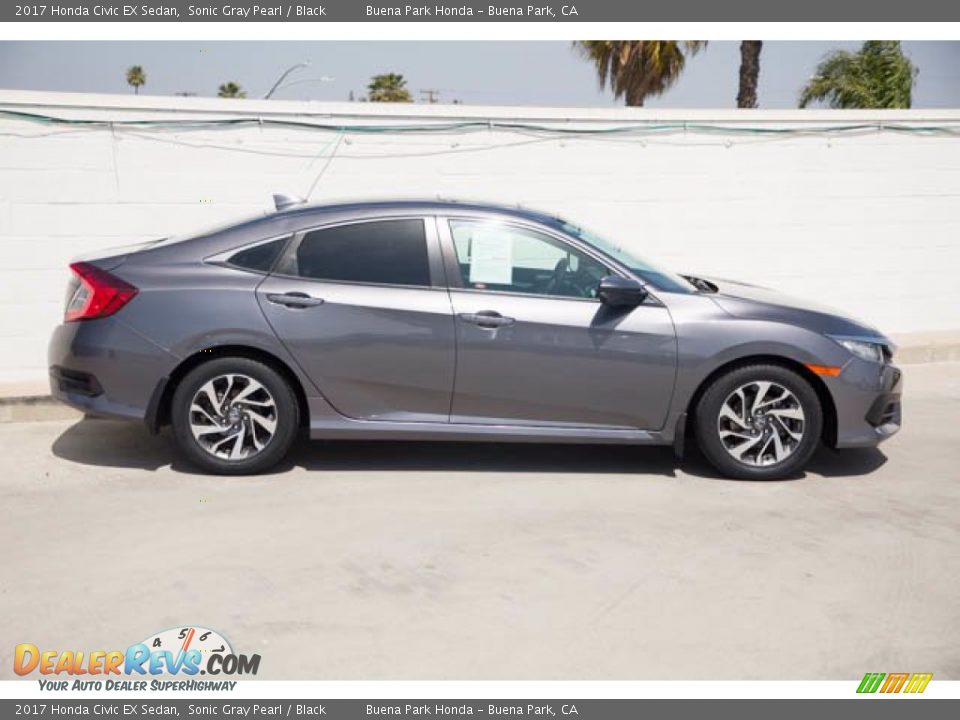 2017 Honda Civic EX Sedan Sonic Gray Pearl / Black Photo #14