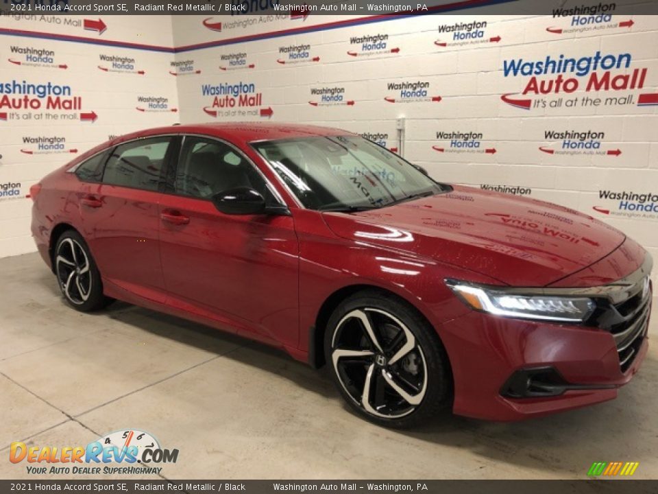 2021 Honda Accord Sport SE Radiant Red Metallic / Black Photo #2