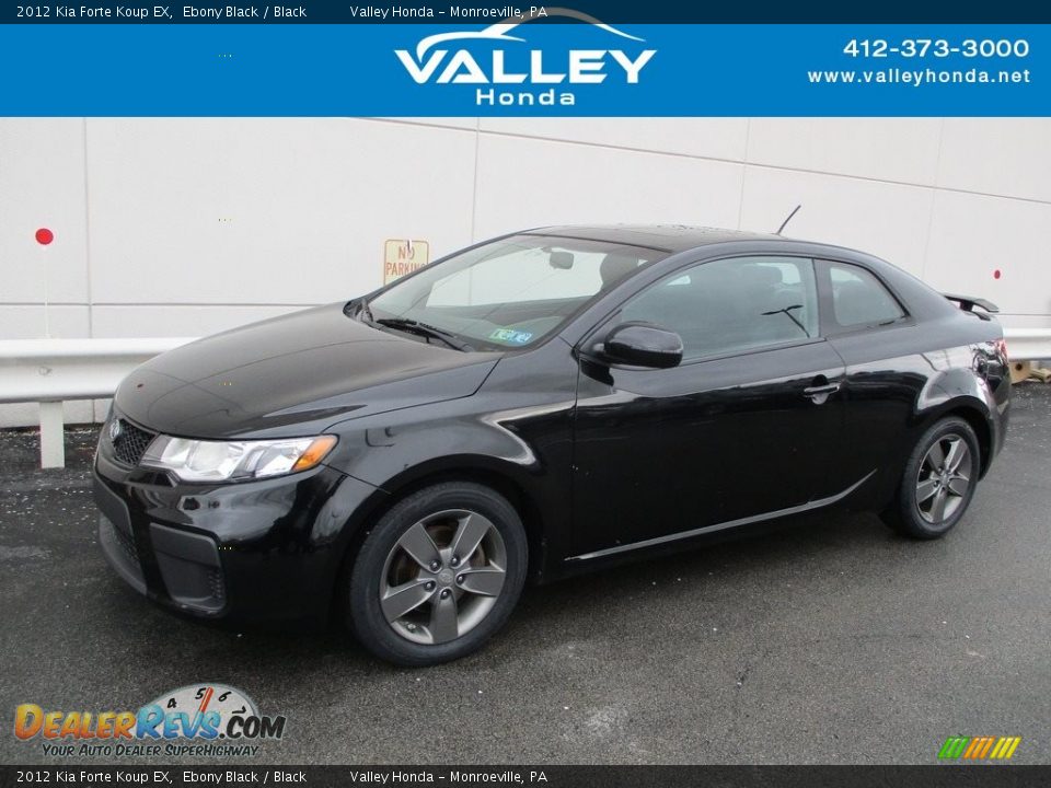 2012 Kia Forte Koup EX Ebony Black / Black Photo #1