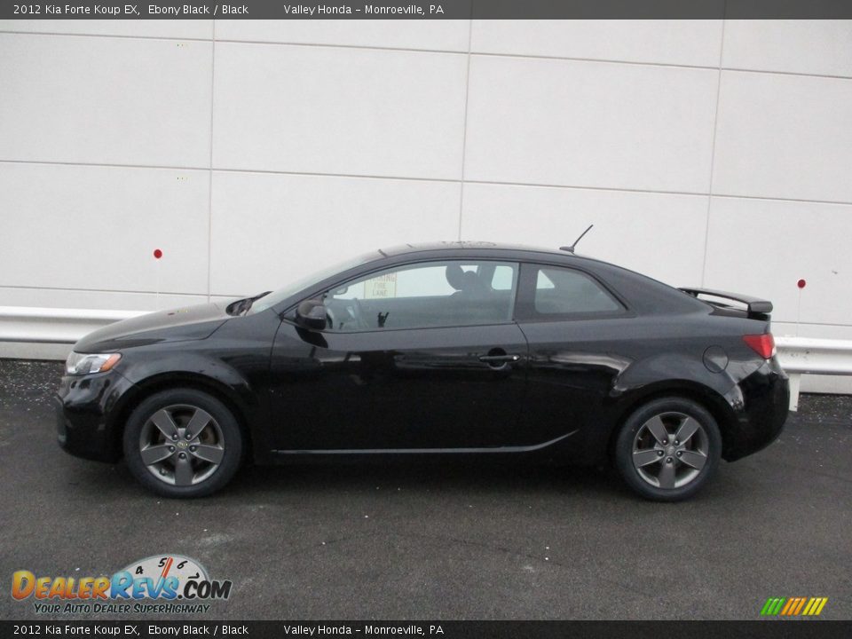 2012 Kia Forte Koup EX Ebony Black / Black Photo #2