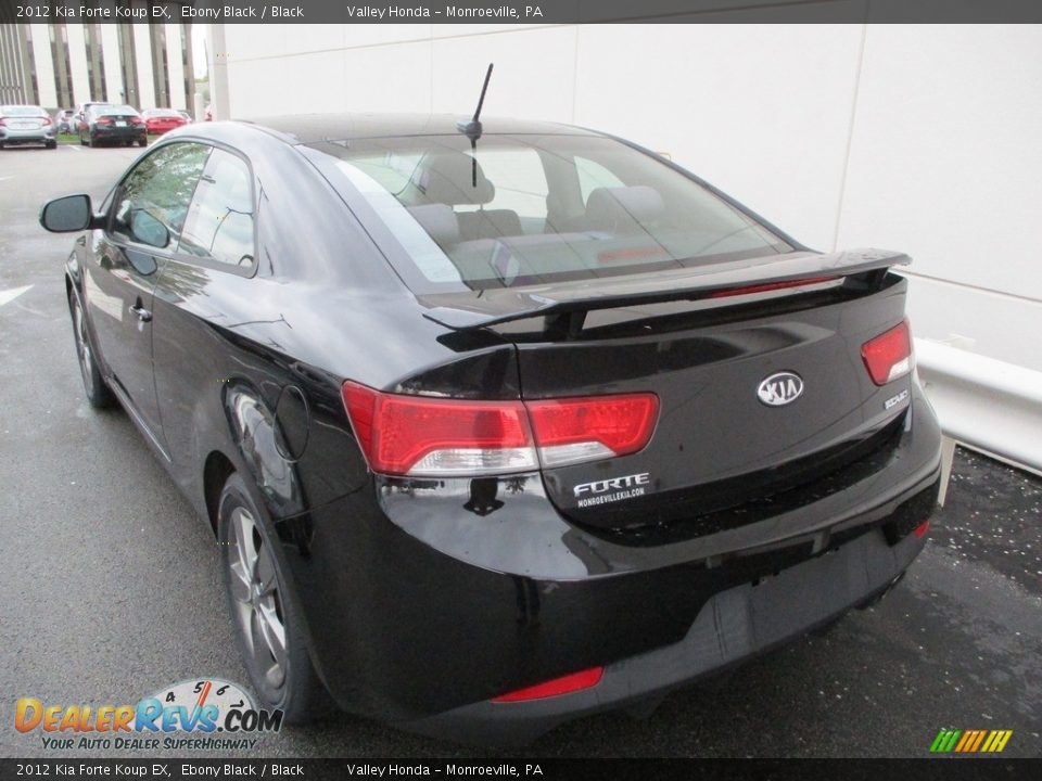 2012 Kia Forte Koup EX Ebony Black / Black Photo #3