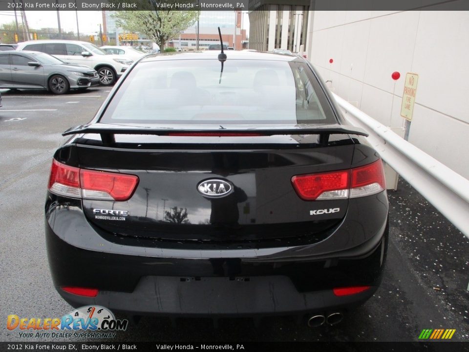 2012 Kia Forte Koup EX Ebony Black / Black Photo #4