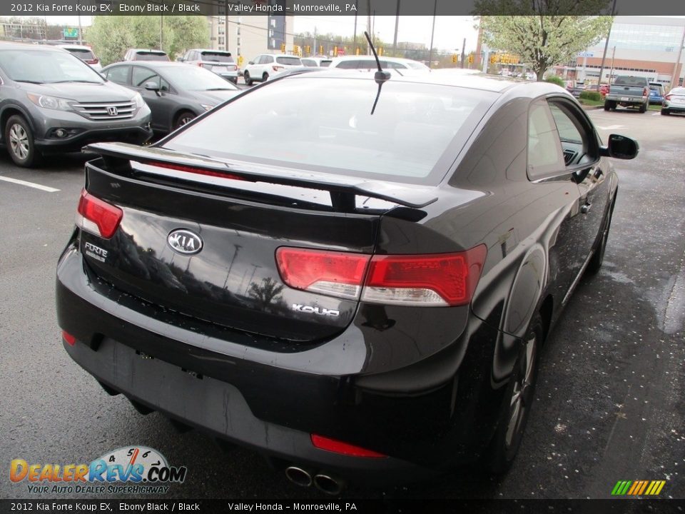 2012 Kia Forte Koup EX Ebony Black / Black Photo #5