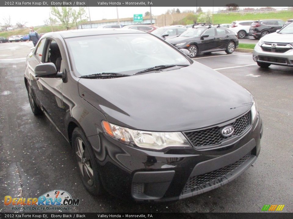 2012 Kia Forte Koup EX Ebony Black / Black Photo #7