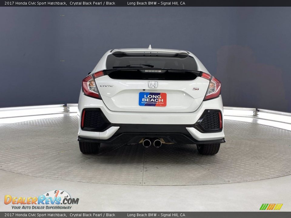 2017 Honda Civic Sport Hatchback Crystal Black Pearl / Black Photo #4