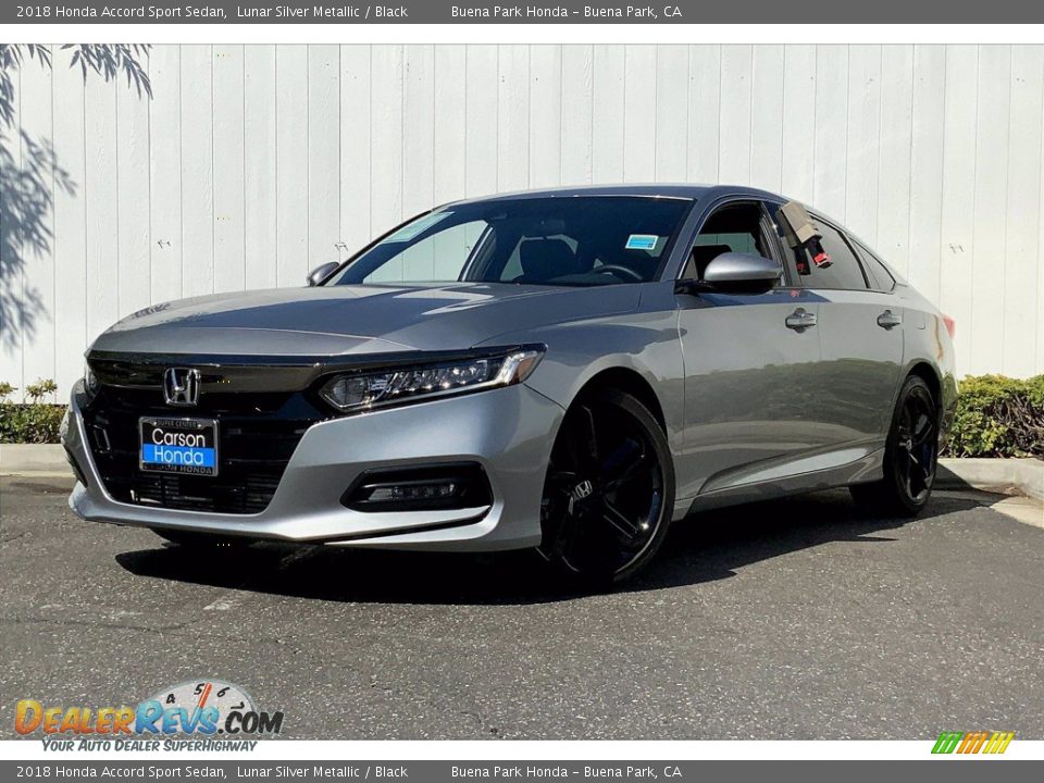 2018 Honda Accord Sport Sedan Lunar Silver Metallic / Black Photo #14