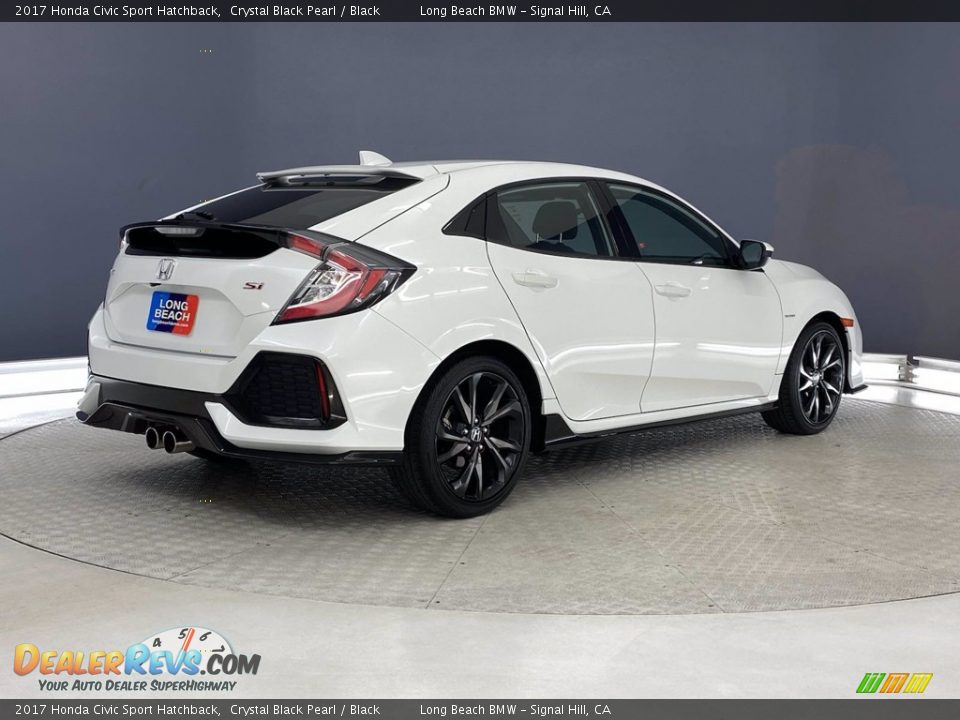 2017 Honda Civic Sport Hatchback Crystal Black Pearl / Black Photo #5