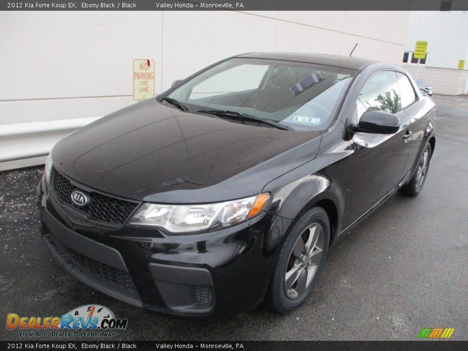 2012 Kia Forte Koup EX Ebony Black / Black Photo #9