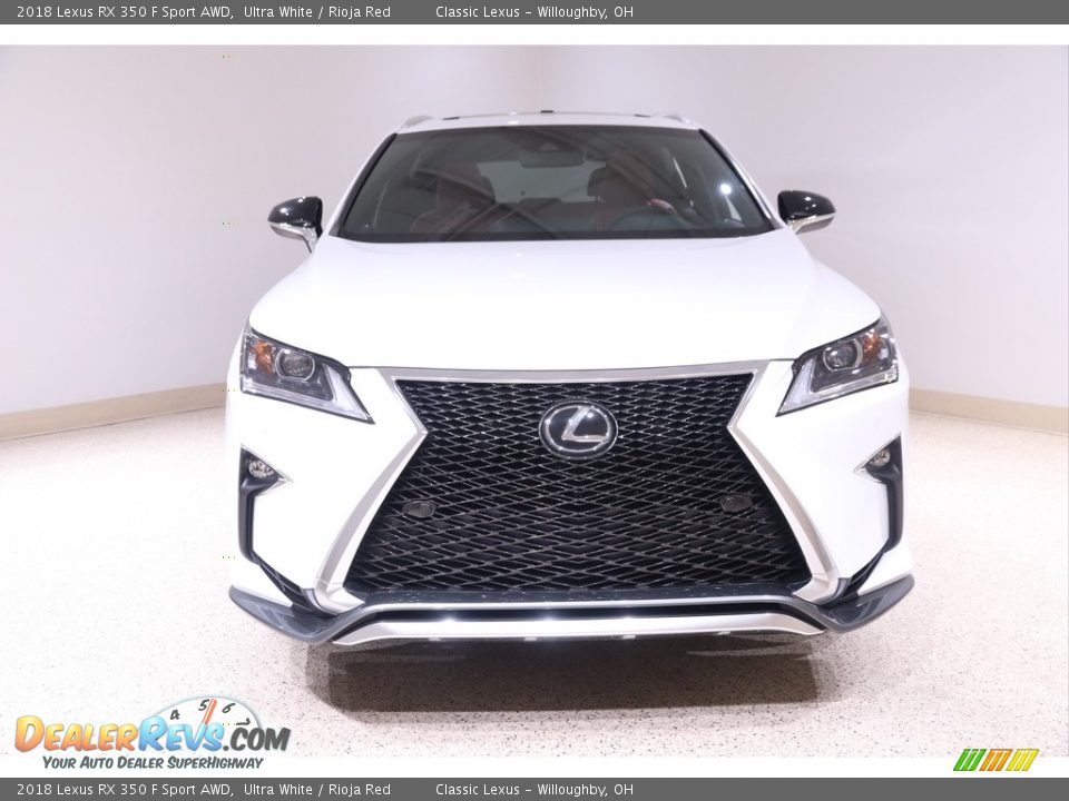 2018 Lexus RX 350 F Sport AWD Ultra White / Rioja Red Photo #2