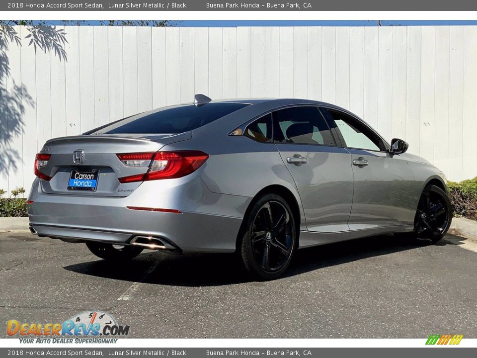 2018 Honda Accord Sport Sedan Lunar Silver Metallic / Black Photo #15