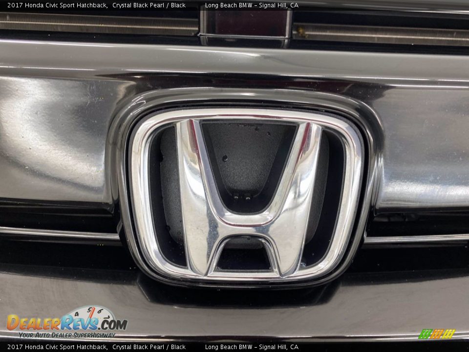 2017 Honda Civic Sport Hatchback Crystal Black Pearl / Black Photo #8