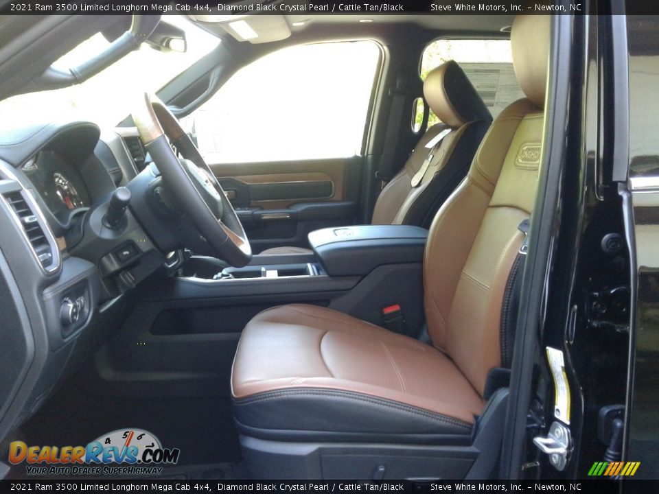 Cattle Tan/Black Interior - 2021 Ram 3500 Limited Longhorn Mega Cab 4x4 Photo #12