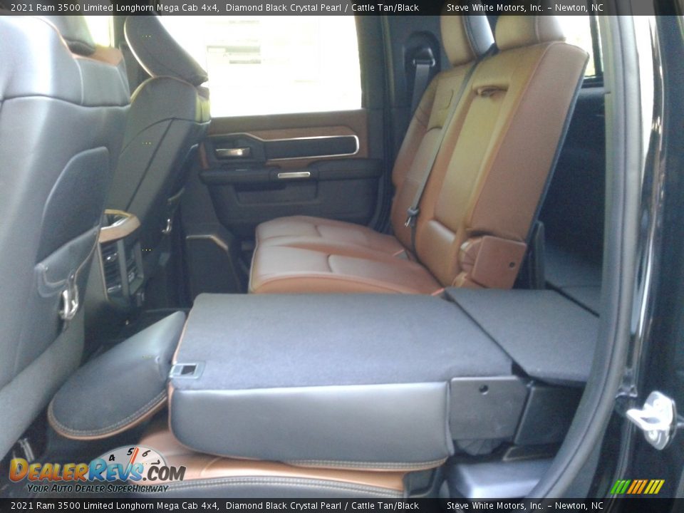 2021 Ram 3500 Limited Longhorn Mega Cab 4x4 Diamond Black Crystal Pearl / Cattle Tan/Black Photo #17
