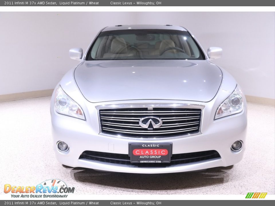 2011 Infiniti M 37x AWD Sedan Liquid Platinum / Wheat Photo #2