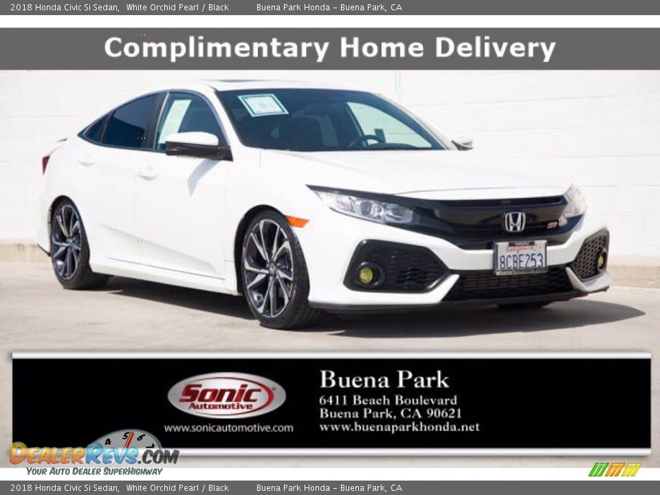 2018 Honda Civic Si Sedan White Orchid Pearl / Black Photo #1