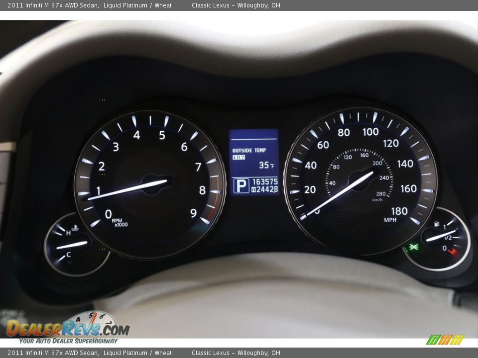 2011 Infiniti M 37x AWD Sedan Liquid Platinum / Wheat Photo #8