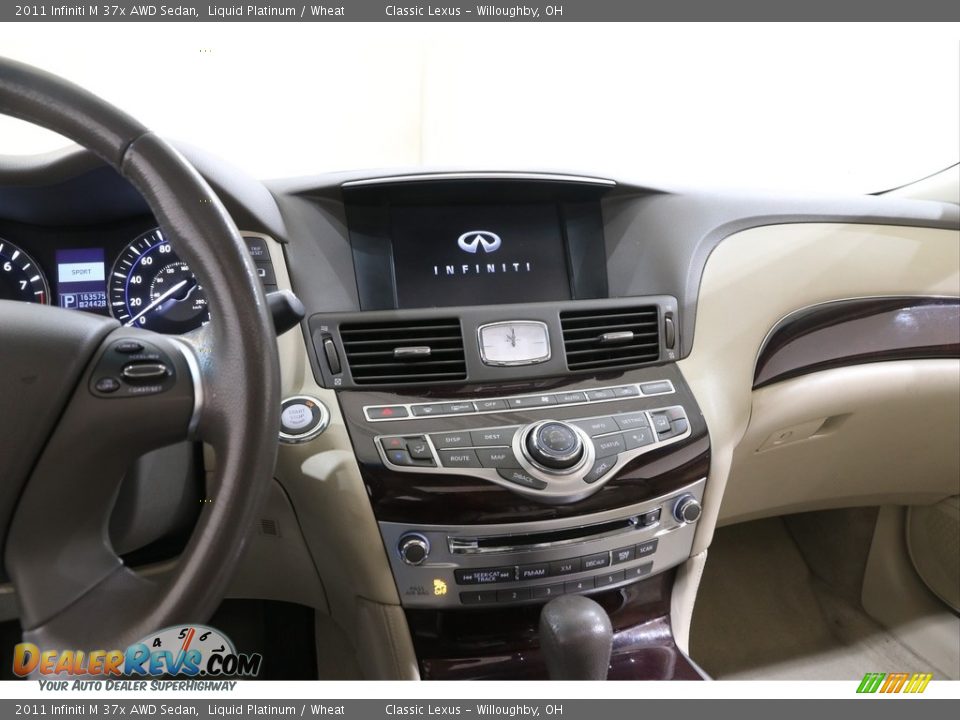 2011 Infiniti M 37x AWD Sedan Liquid Platinum / Wheat Photo #9