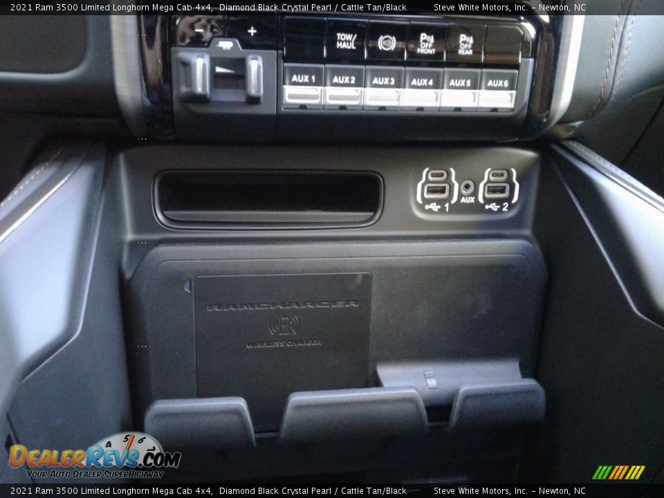 2021 Ram 3500 Limited Longhorn Mega Cab 4x4 Diamond Black Crystal Pearl / Cattle Tan/Black Photo #31