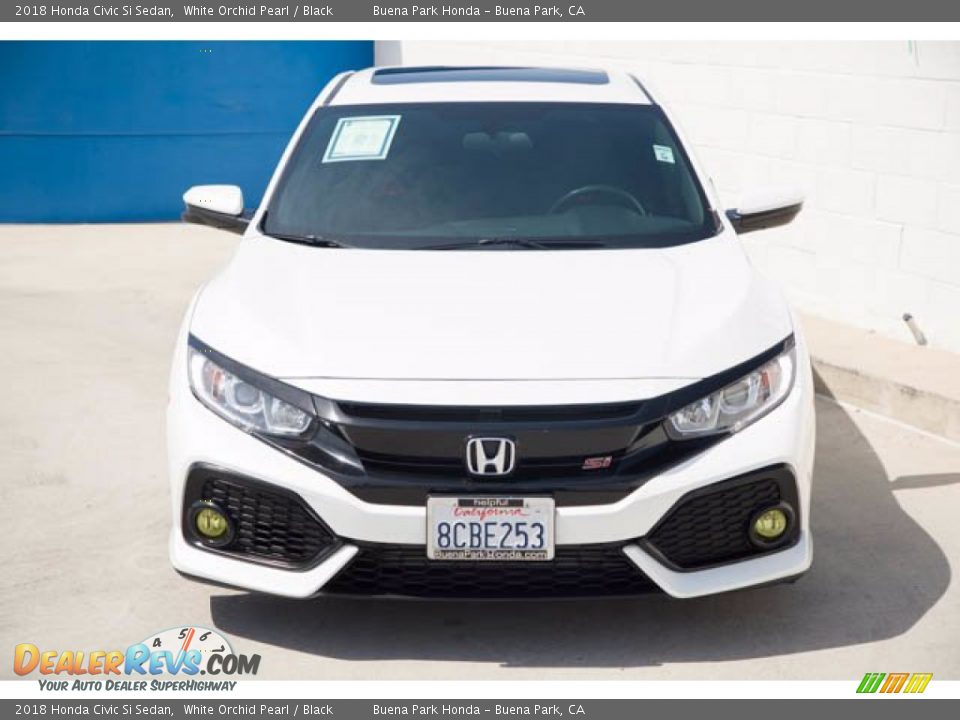 2018 Honda Civic Si Sedan White Orchid Pearl / Black Photo #7