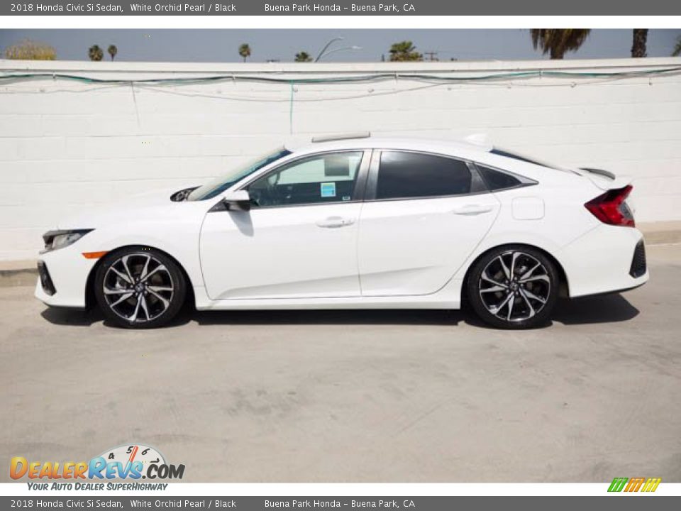 2018 Honda Civic Si Sedan White Orchid Pearl / Black Photo #8