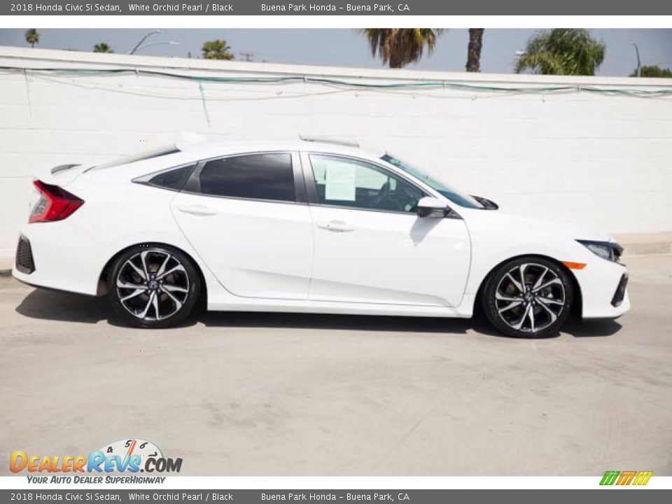 2018 Honda Civic Si Sedan White Orchid Pearl / Black Photo #12