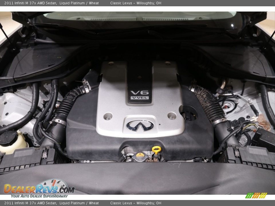 2011 Infiniti M 37x AWD Sedan Liquid Platinum / Wheat Photo #19