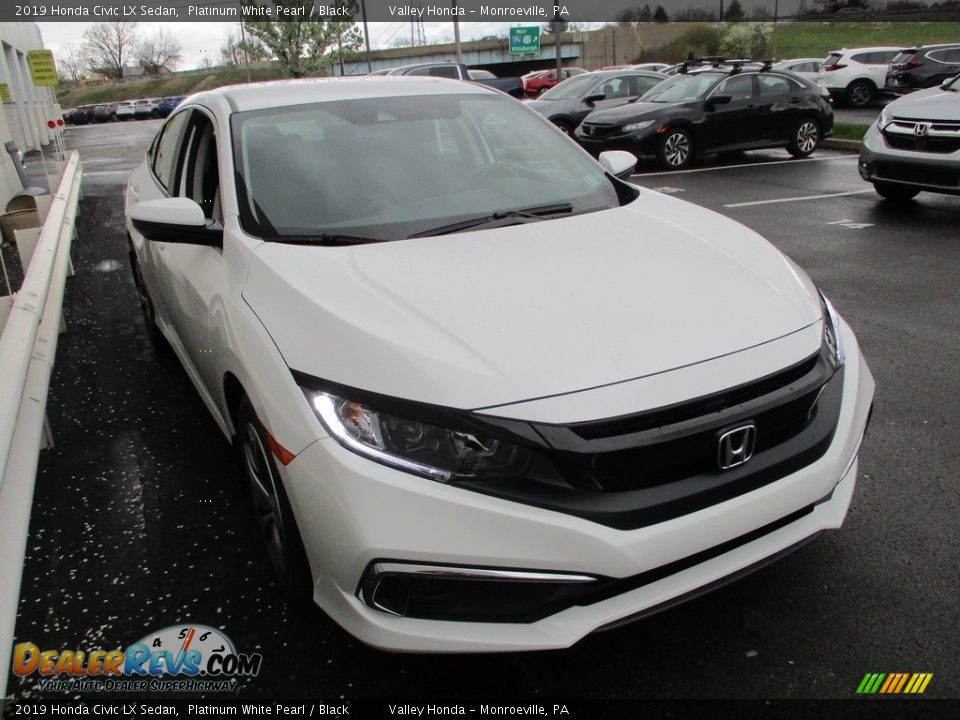 2019 Honda Civic LX Sedan Platinum White Pearl / Black Photo #7