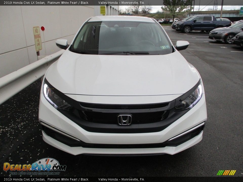 2019 Honda Civic LX Sedan Platinum White Pearl / Black Photo #8