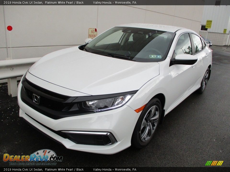 2019 Honda Civic LX Sedan Platinum White Pearl / Black Photo #9