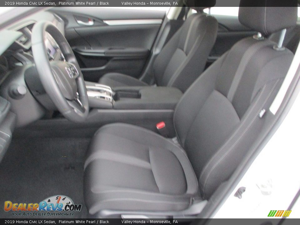 2019 Honda Civic LX Sedan Platinum White Pearl / Black Photo #11