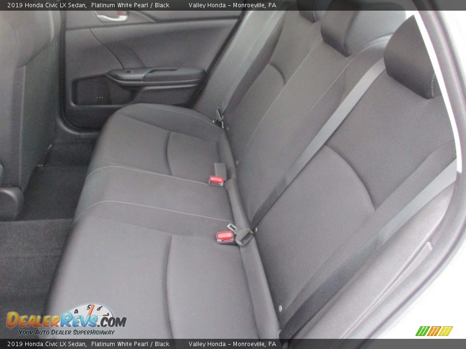 2019 Honda Civic LX Sedan Platinum White Pearl / Black Photo #12