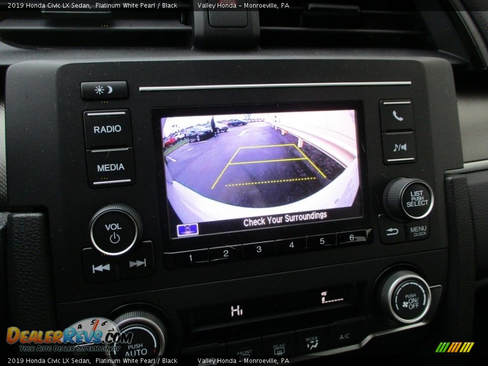 2019 Honda Civic LX Sedan Platinum White Pearl / Black Photo #15