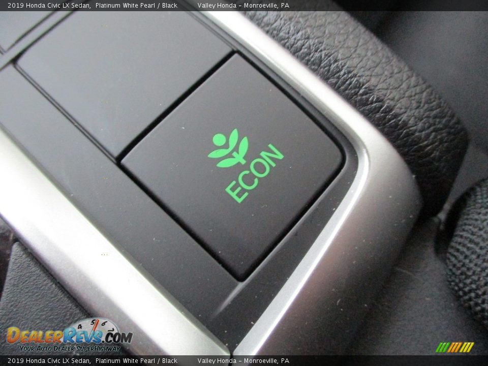 2019 Honda Civic LX Sedan Platinum White Pearl / Black Photo #17