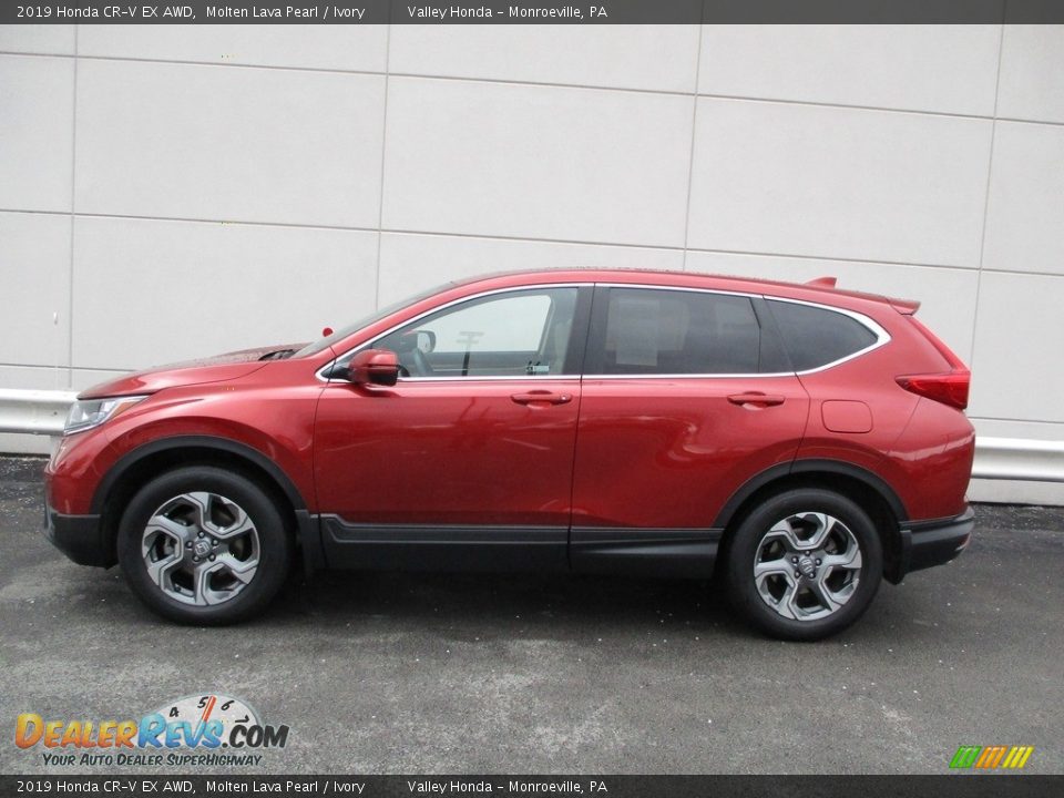 2019 Honda CR-V EX AWD Molten Lava Pearl / Ivory Photo #2