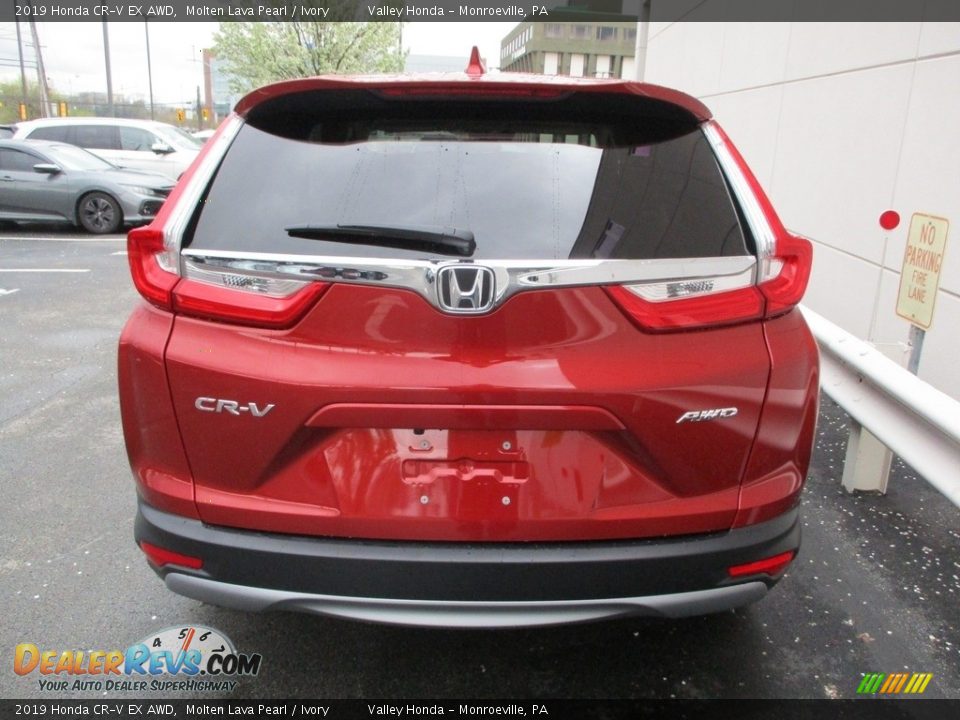 2019 Honda CR-V EX AWD Molten Lava Pearl / Ivory Photo #4