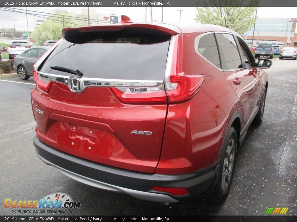 2019 Honda CR-V EX AWD Molten Lava Pearl / Ivory Photo #5