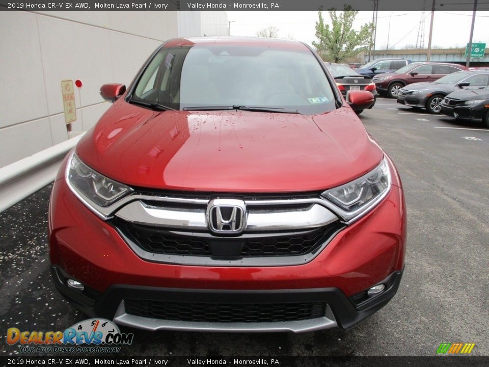 2019 Honda CR-V EX AWD Molten Lava Pearl / Ivory Photo #8