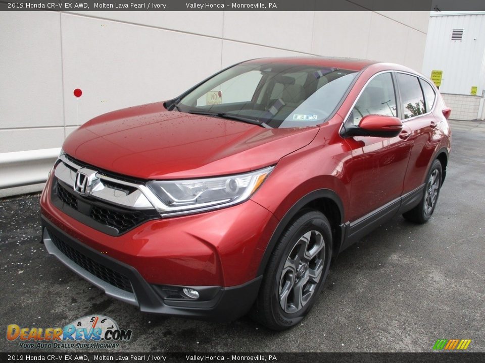 2019 Honda CR-V EX AWD Molten Lava Pearl / Ivory Photo #9