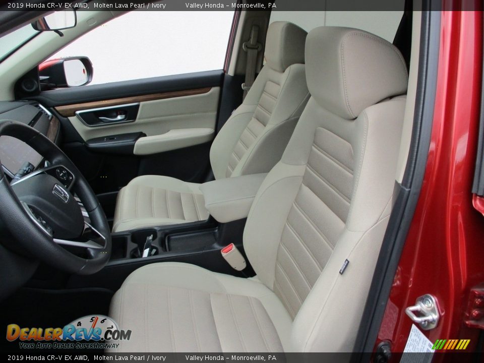 2019 Honda CR-V EX AWD Molten Lava Pearl / Ivory Photo #12