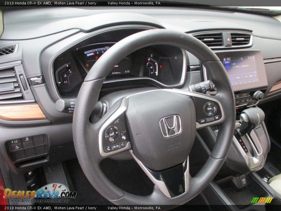 2019 Honda CR-V EX AWD Molten Lava Pearl / Ivory Photo #14