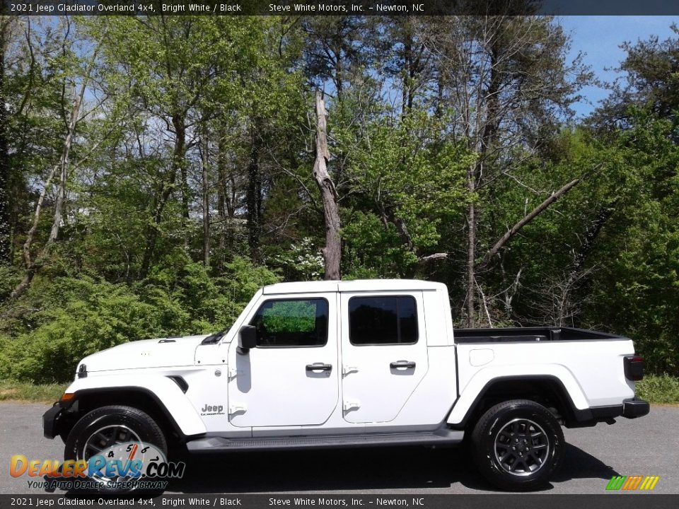 2021 Jeep Gladiator Overland 4x4 Bright White / Black Photo #1