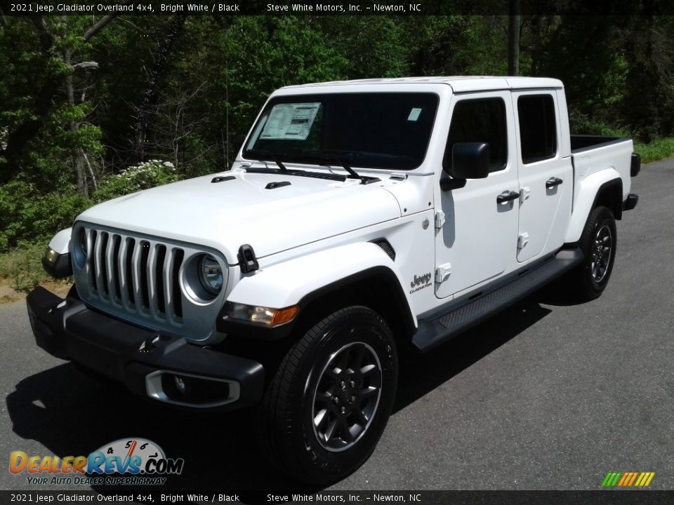 2021 Jeep Gladiator Overland 4x4 Bright White / Black Photo #2