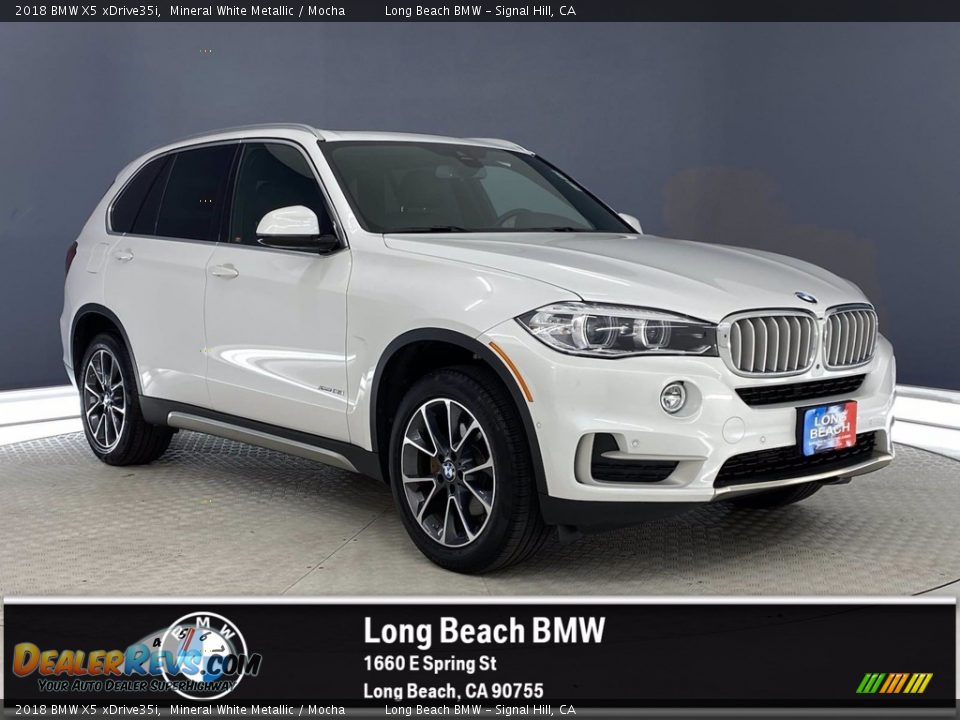 2018 BMW X5 xDrive35i Mineral White Metallic / Mocha Photo #1