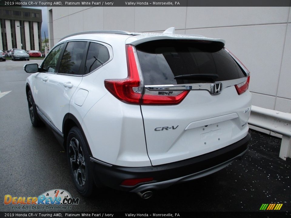 2019 Honda CR-V Touring AWD Platinum White Pearl / Ivory Photo #3