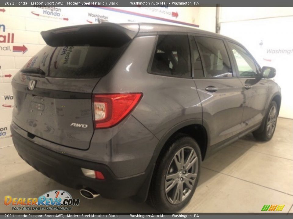 2021 Honda Passport Sport AWD Modern Steel Metallic / Black Photo #3