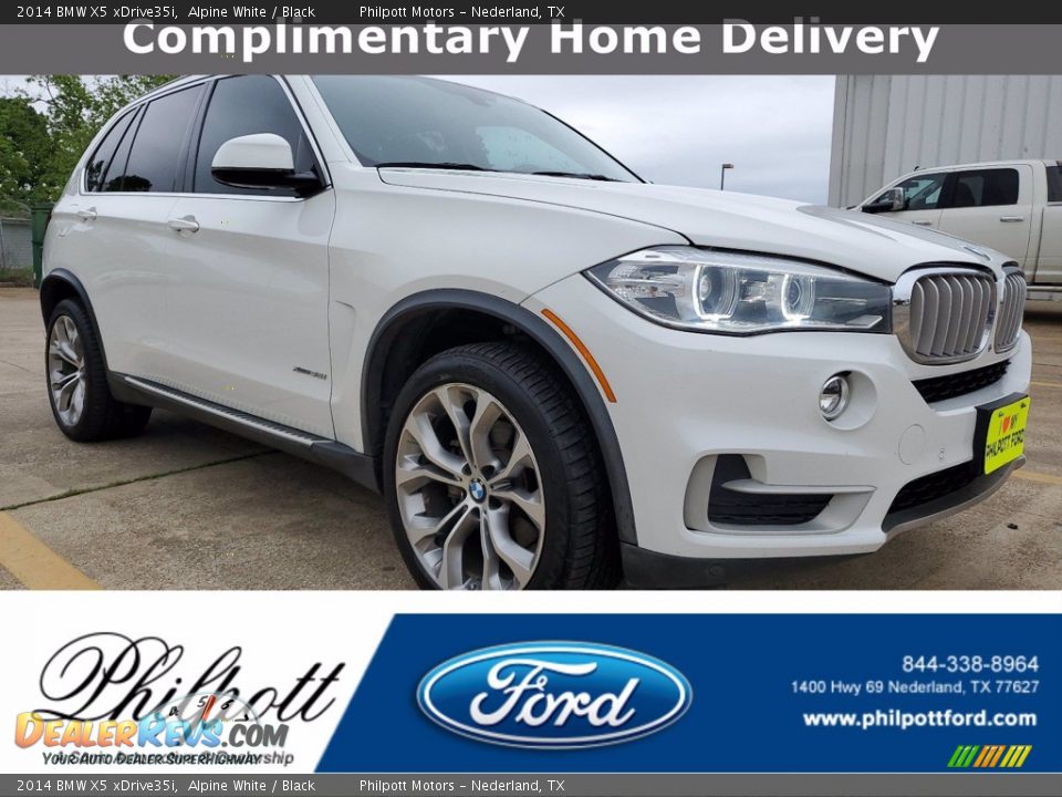 2014 BMW X5 xDrive35i Alpine White / Black Photo #1