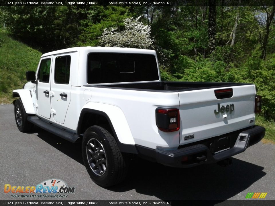 2021 Jeep Gladiator Overland 4x4 Bright White / Black Photo #9