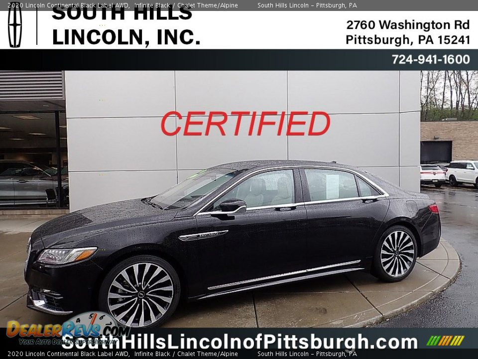 2020 Lincoln Continental Black Label AWD Infinite Black / Chalet Theme/Alpine Photo #1