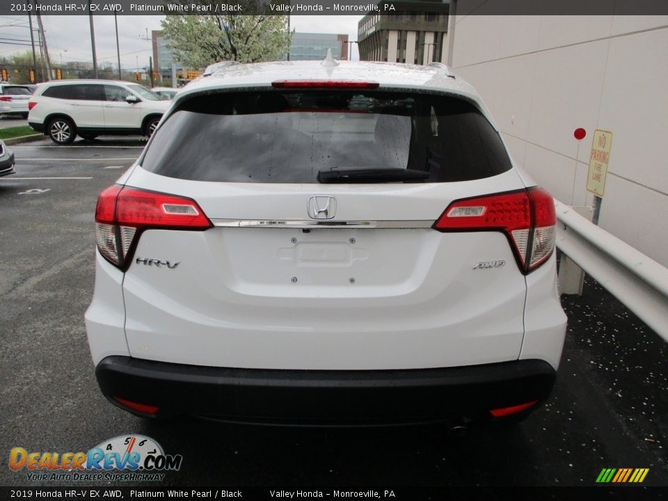 2019 Honda HR-V EX AWD Platinum White Pearl / Black Photo #4